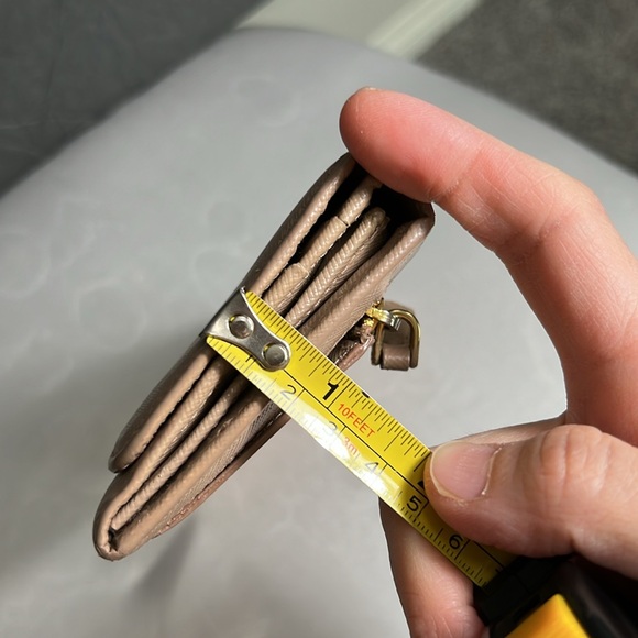 Prada Authentic Saffiano Leather Beige Flap continental Long Wallet - Picture 16 of 16